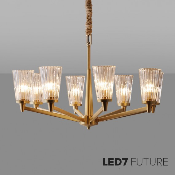 Loft Industry Modern - Glassful Chandelier